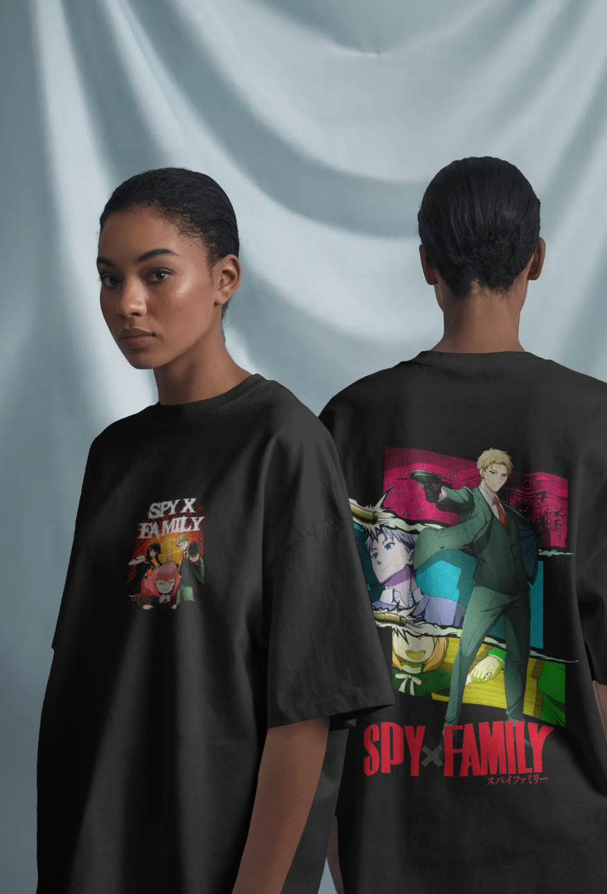 Spy x Family(Loid Forger)- Double-Sided Unisex Oversized Tee