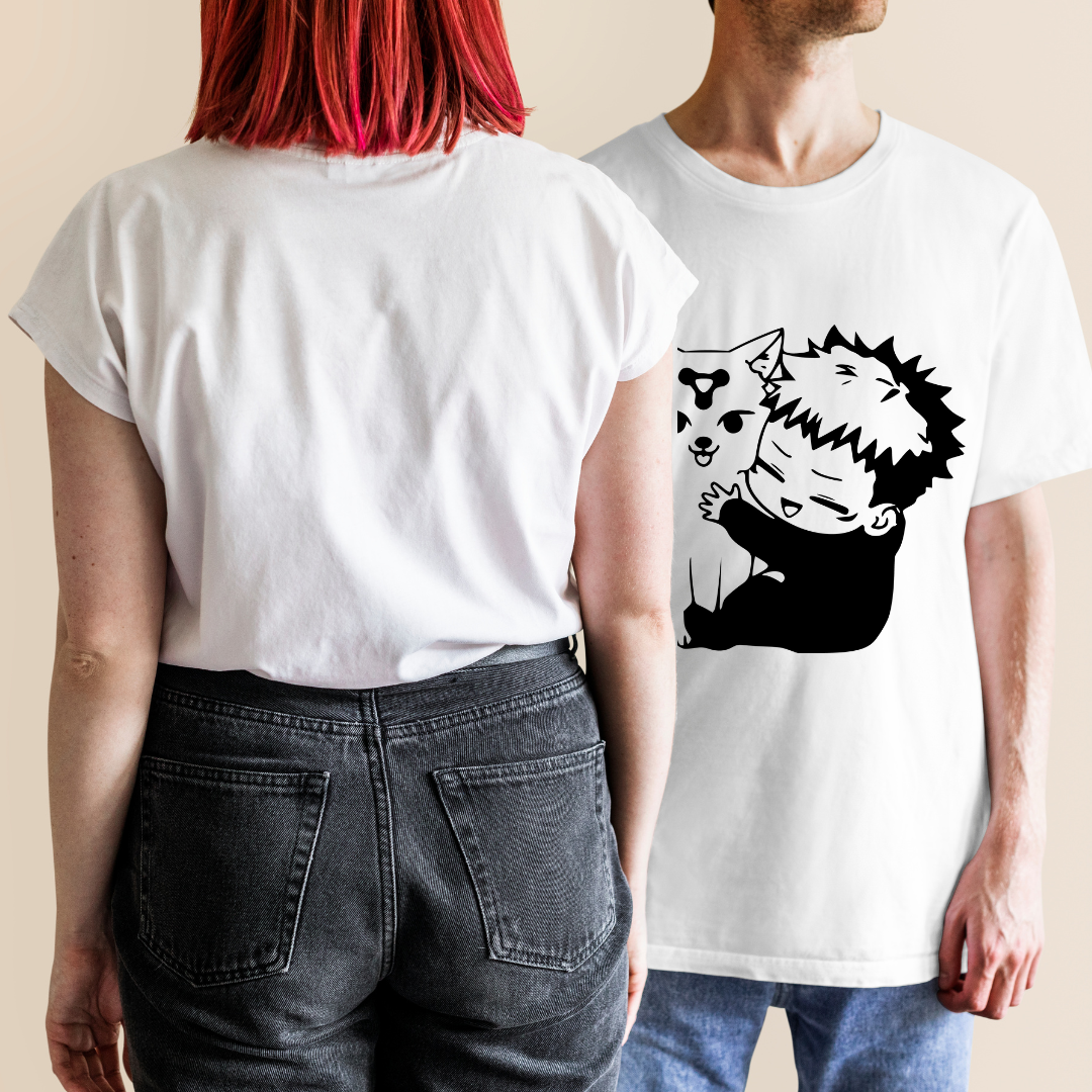 Jujutsu Kaisen Oversized T-Shirt – Yuji &amp; Wolf Shikigami Edition